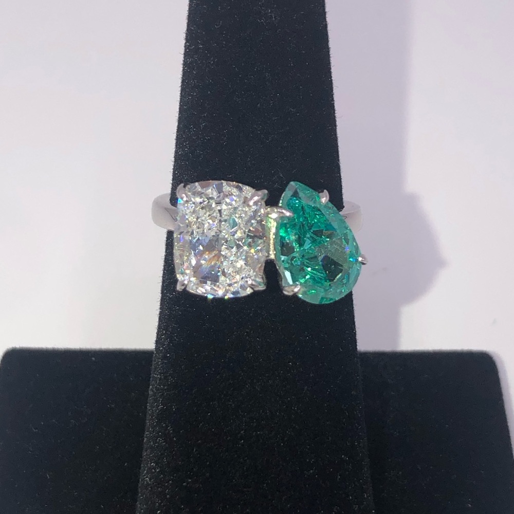 8ct Toi et Moi Ring - Picture 5 of 14